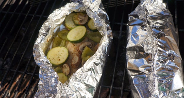 Easy-Foil-Packet-Fish-Recipe-Tilapia-Vegetables campfire kayaksboats