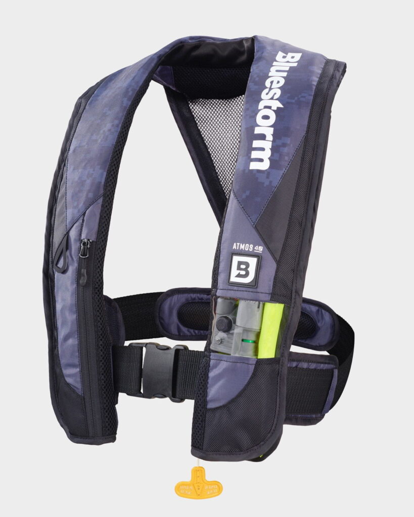 Bluestorm Gear Atmos 40 Inflatable PFD Life Jacket Apex Black US Coast Guard Approved Automatickayaksboats