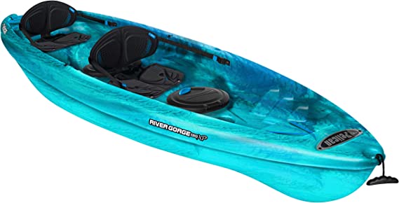 Pelican - River Gorge 130X Tandem Kayak - Sit-on-Top - Recreational 2 Person Kayak - 13 ft kayaksboats