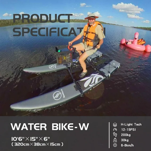 Spatium Water Bike Inflatable Pedal Boat Sup Inflatable Pedal Kayak Water Bikes for Lake Fishing Pedal Boat More Stable and Easy to Drive on Water walmart kayaksboats