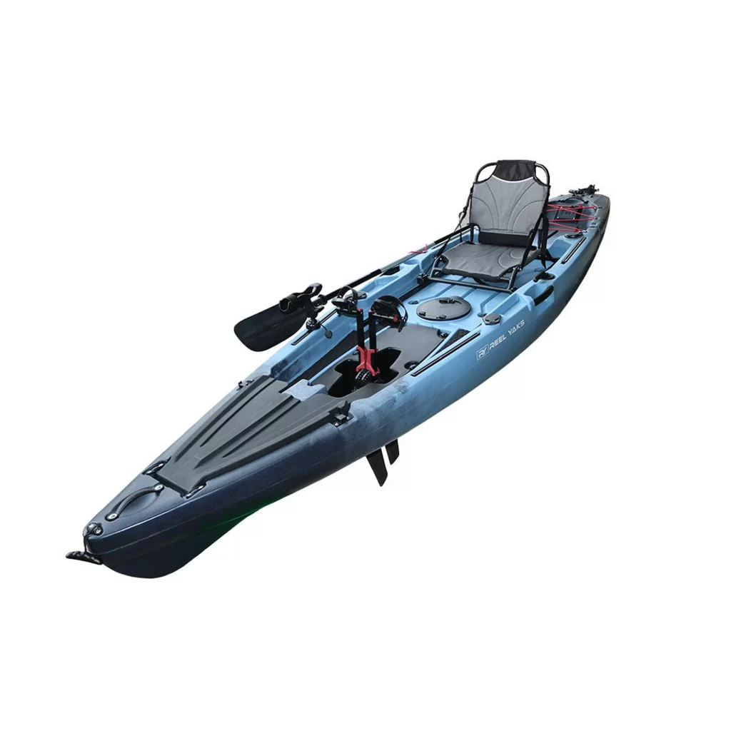 12 Pedal Fin Drive Powered Fishing Kayak Sit-on-Top or Stand-Capable 550 lbs Capacity, Ideal for All Ages Ideal for Ocean, Lake, or River Pesca canoas caiaques kayaksboats